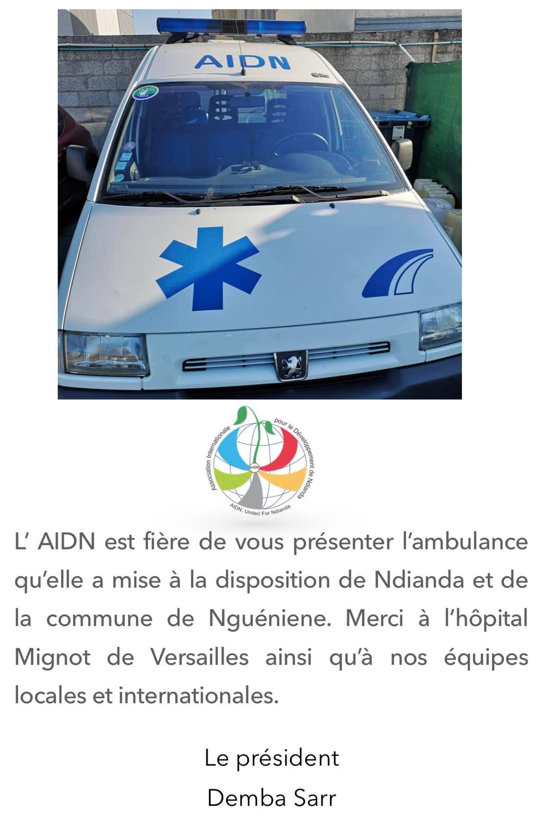 Ambulance par AIDN 
